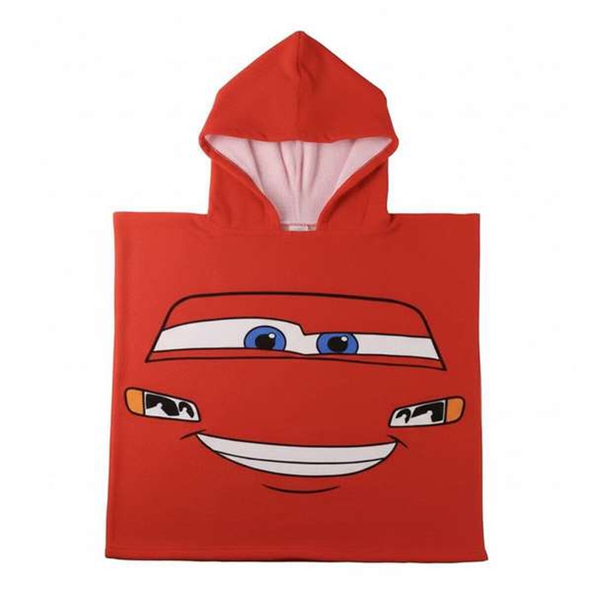 Serviette poncho avec capuche Cars Rouge 55 x 77 cm