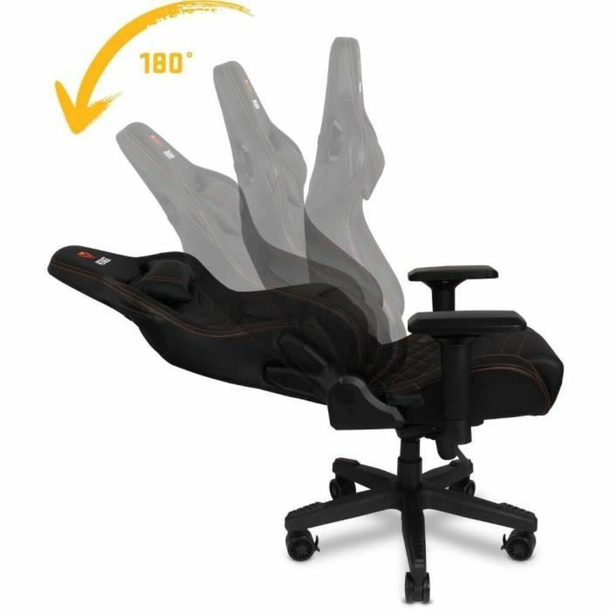 Chaise de jeu Yenkee FORSAGE XL YGC 200BK Noir