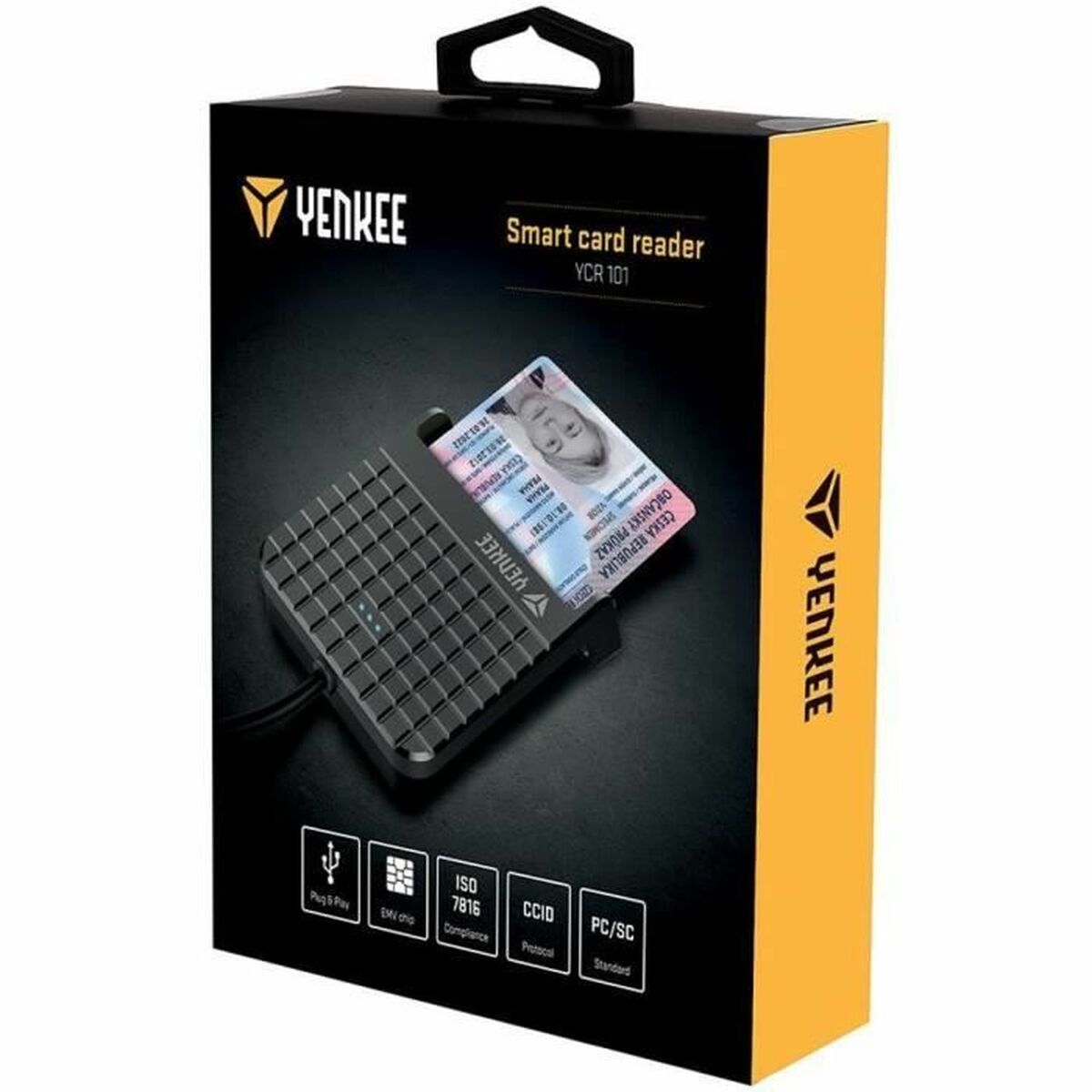 Lecteur de Cartes Externe Yenkee YCR 101 Noir