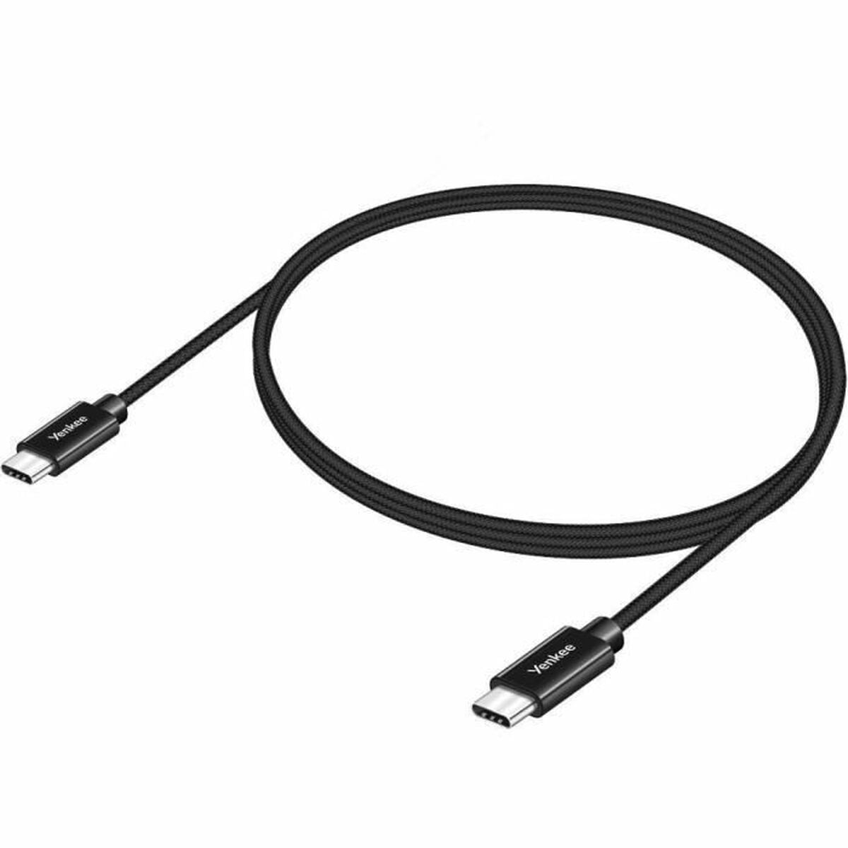 Câble USB-C Yenkee YCU C102 BK Noir 2 m