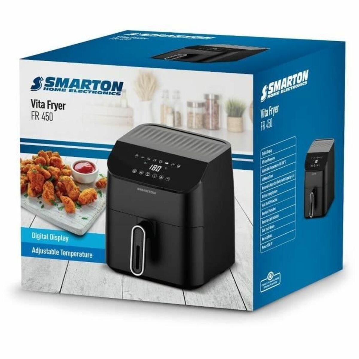 Friteuse à Air Smarton FR 450 Noir 1350 W 4,5 L