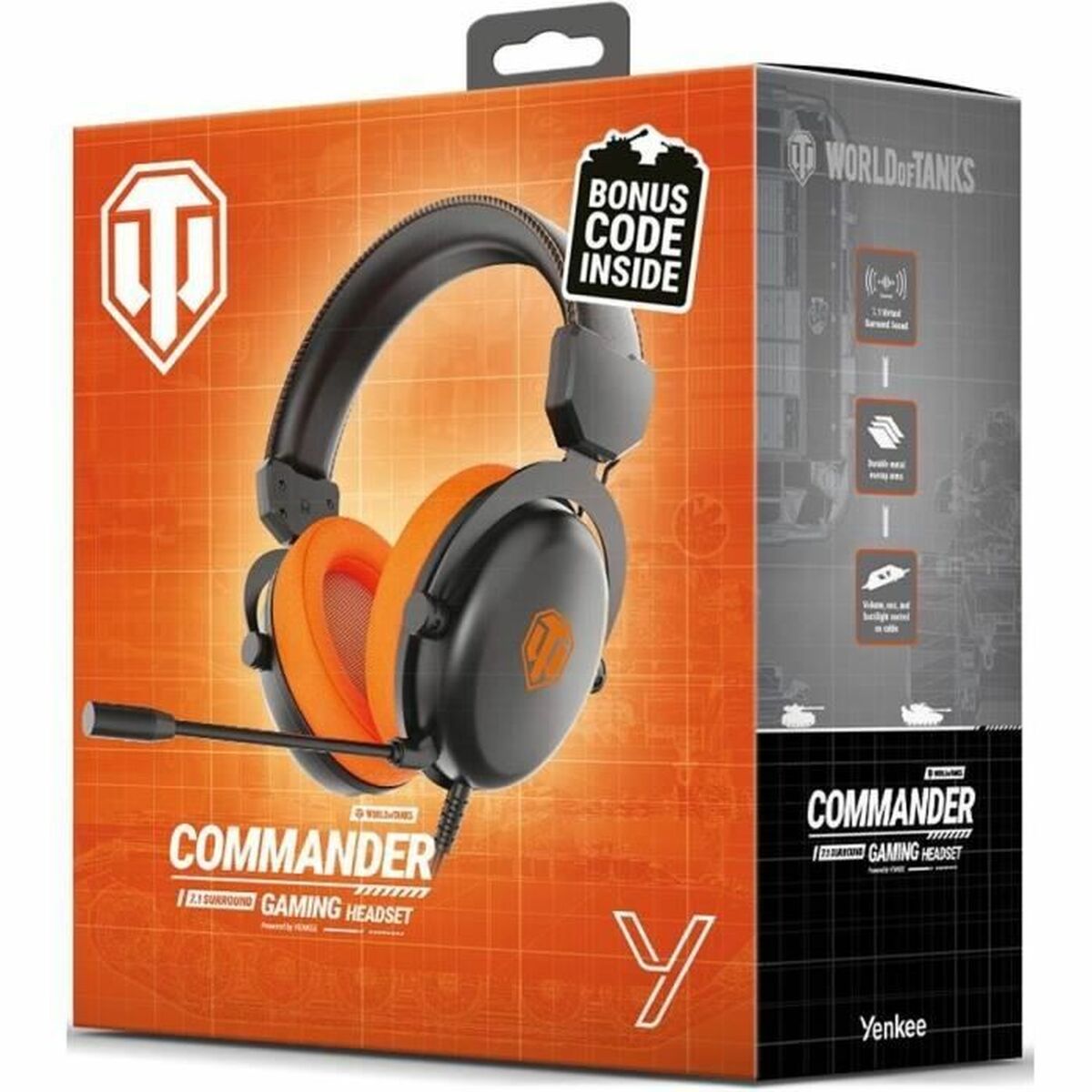 Casque Yenkee COMMANDER YHP WT300 Noir noir