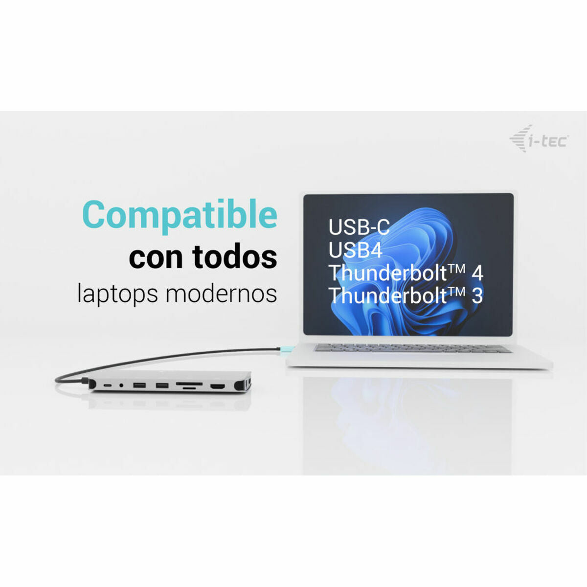 Hub USB i-Tec C31NANOTRIPLEDOCKPD Gris