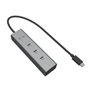 Hub USB i-Tec C31HUBMETAL8KPDPRO Argenté