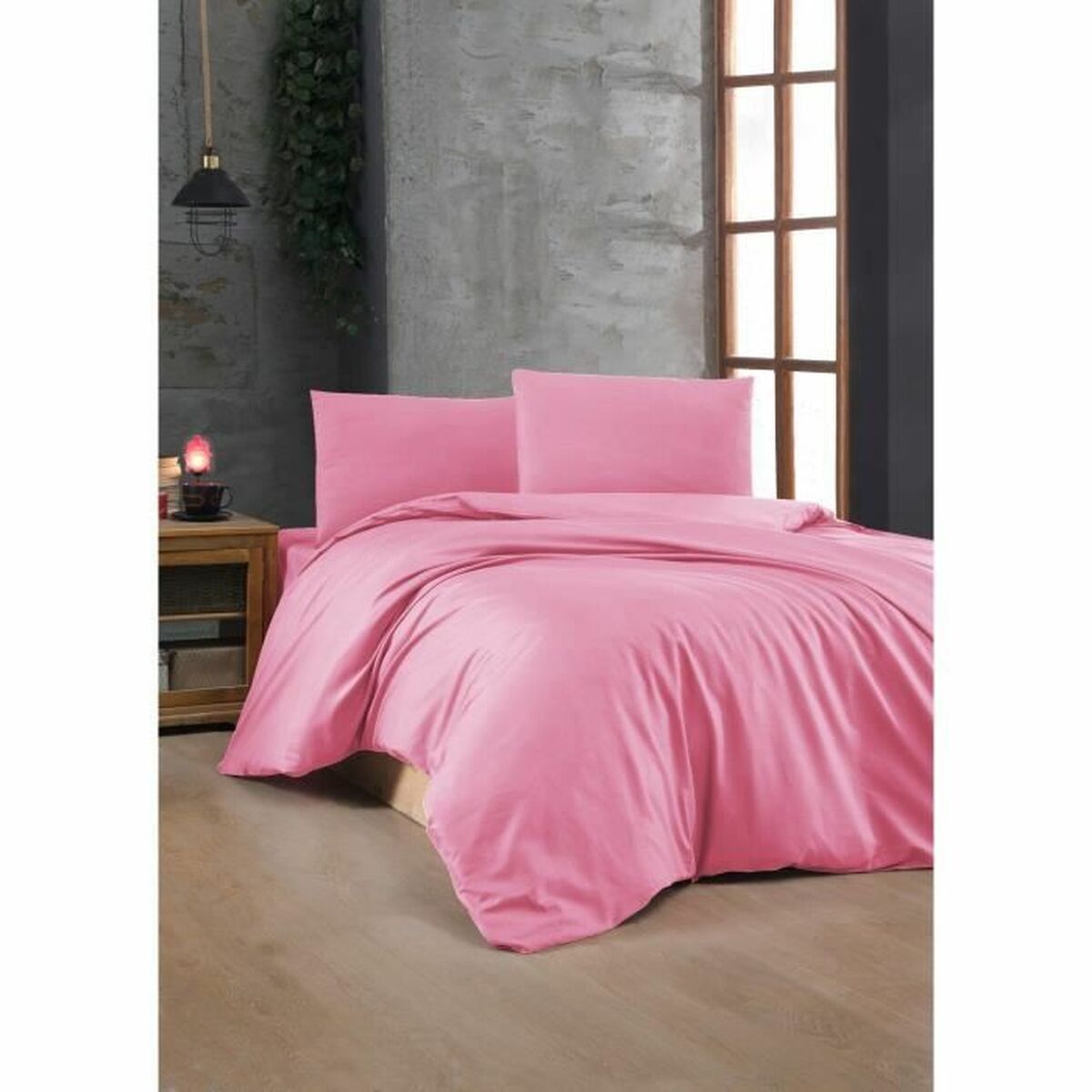 Parure de couette Rose Lit king size 3 Pièces