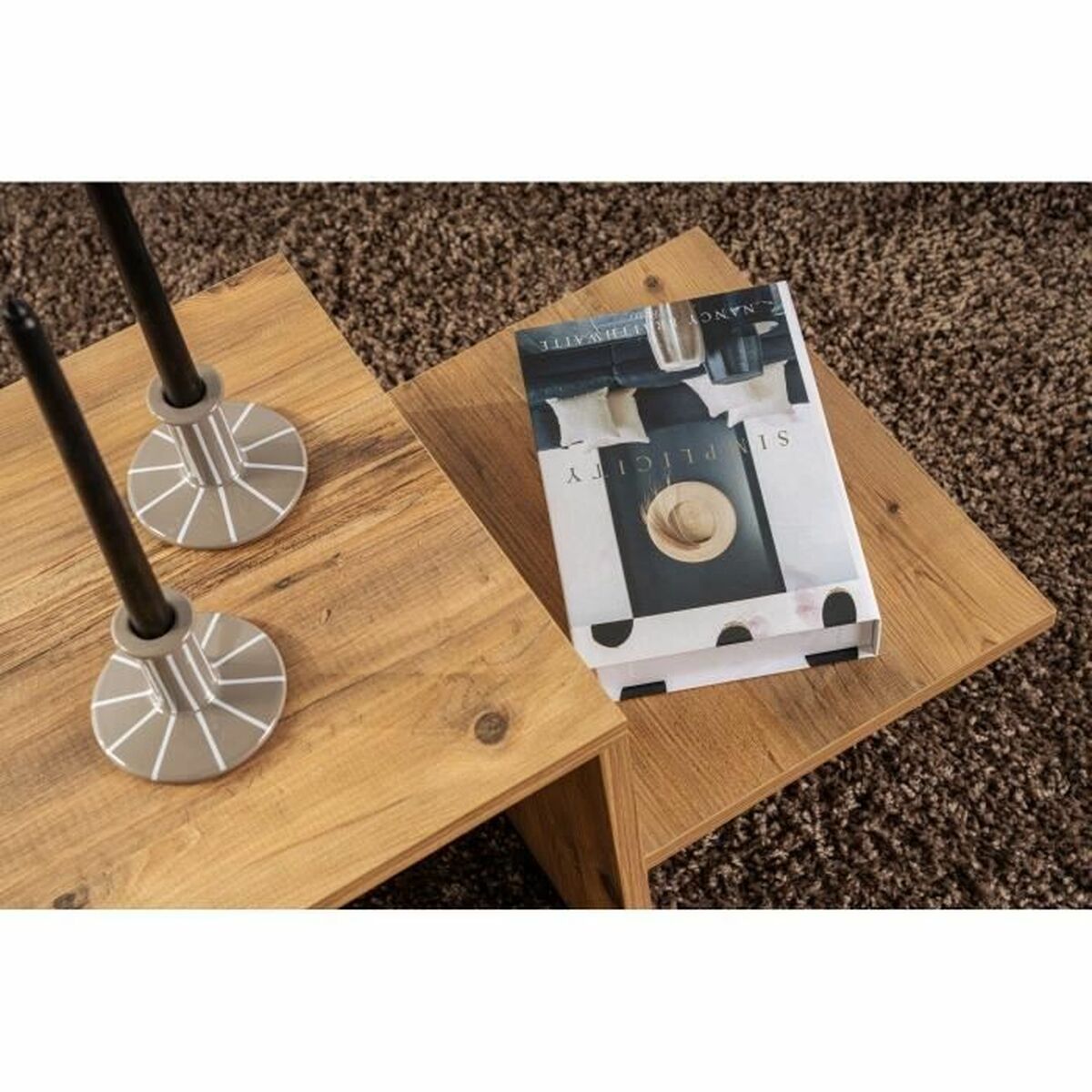 Table Basse Harmony Marron 80 x 40 x 40 cm