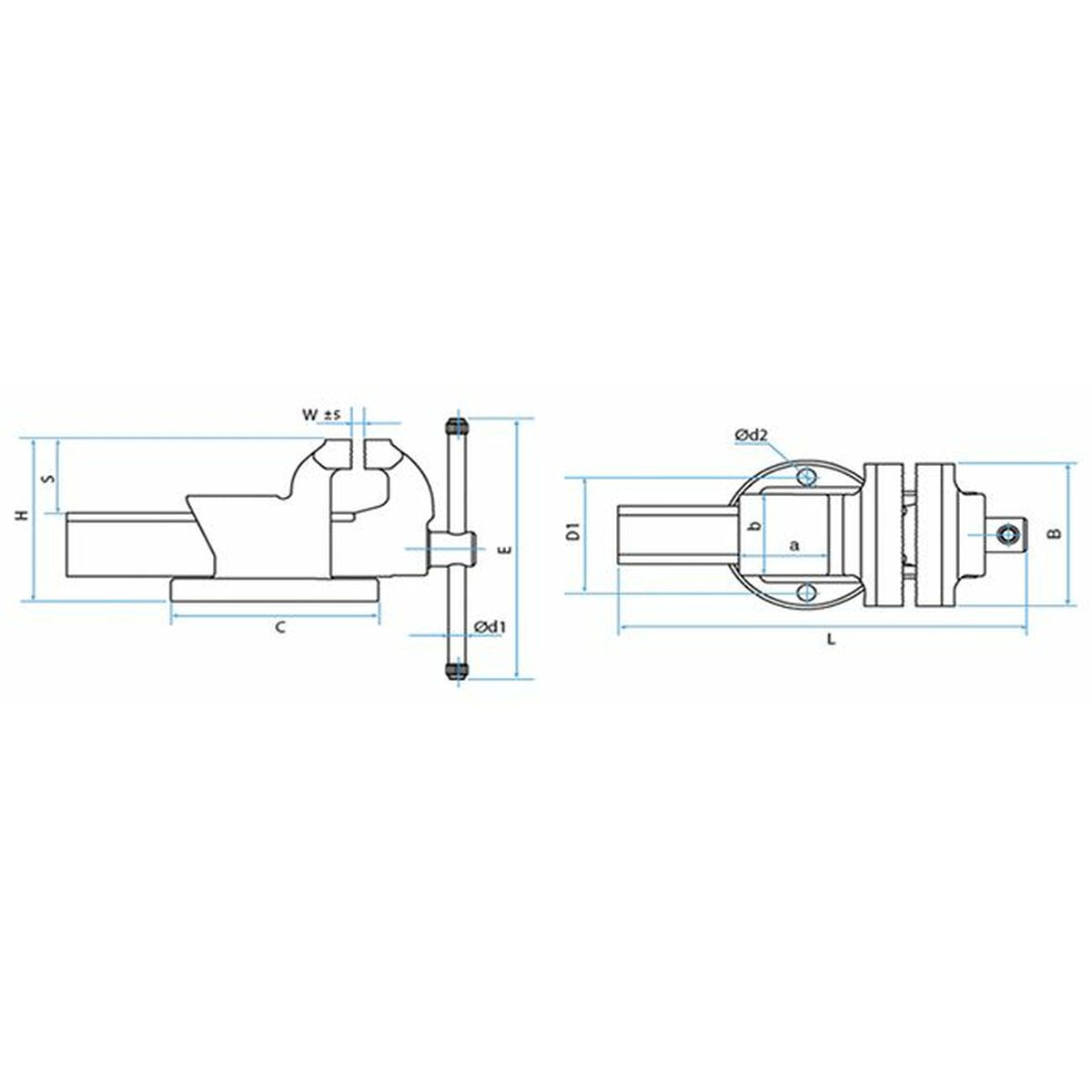 Etau d'établi de charpentier KANCA Castillo 125 mm