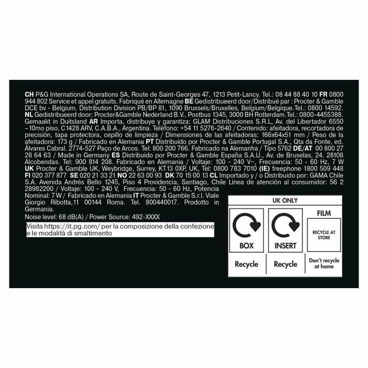 Rasoir électrique Braun