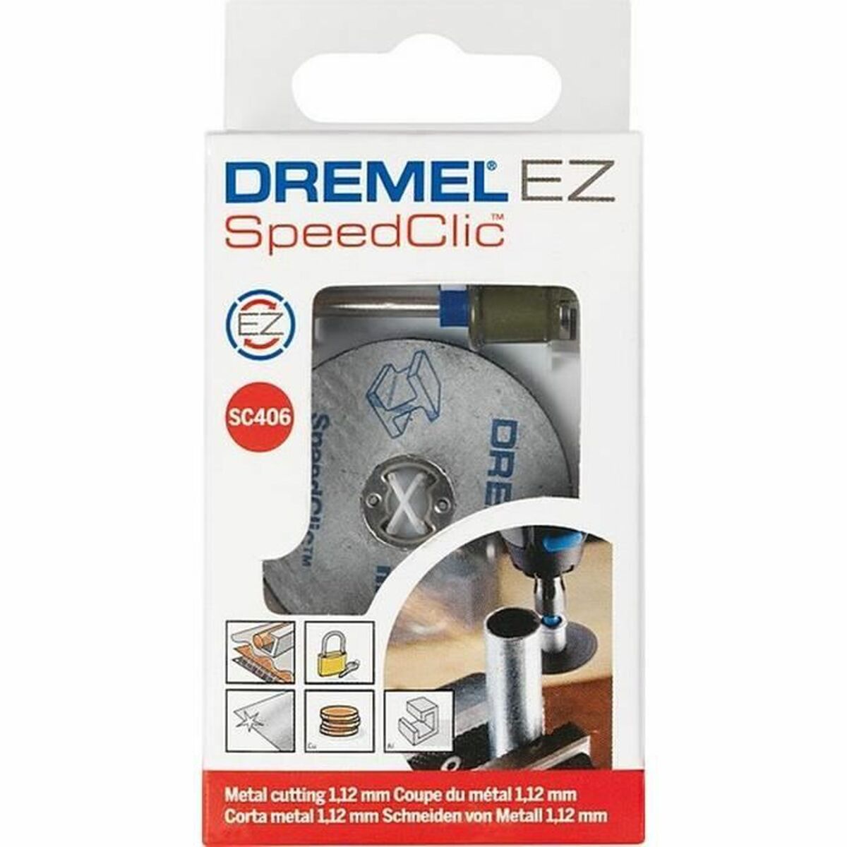 Kit d'accessoires pour multi-outils Dremel Starter Kit SC406 12 Pièces