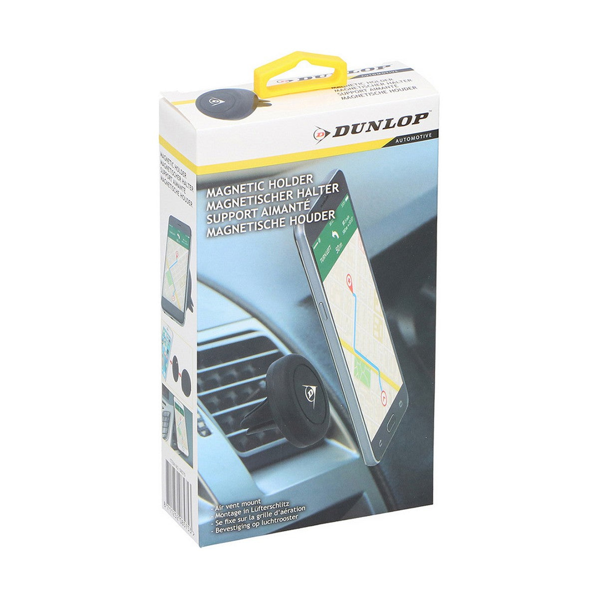 Support voiture Dunlop Grille de ventilation Noir polypropylène