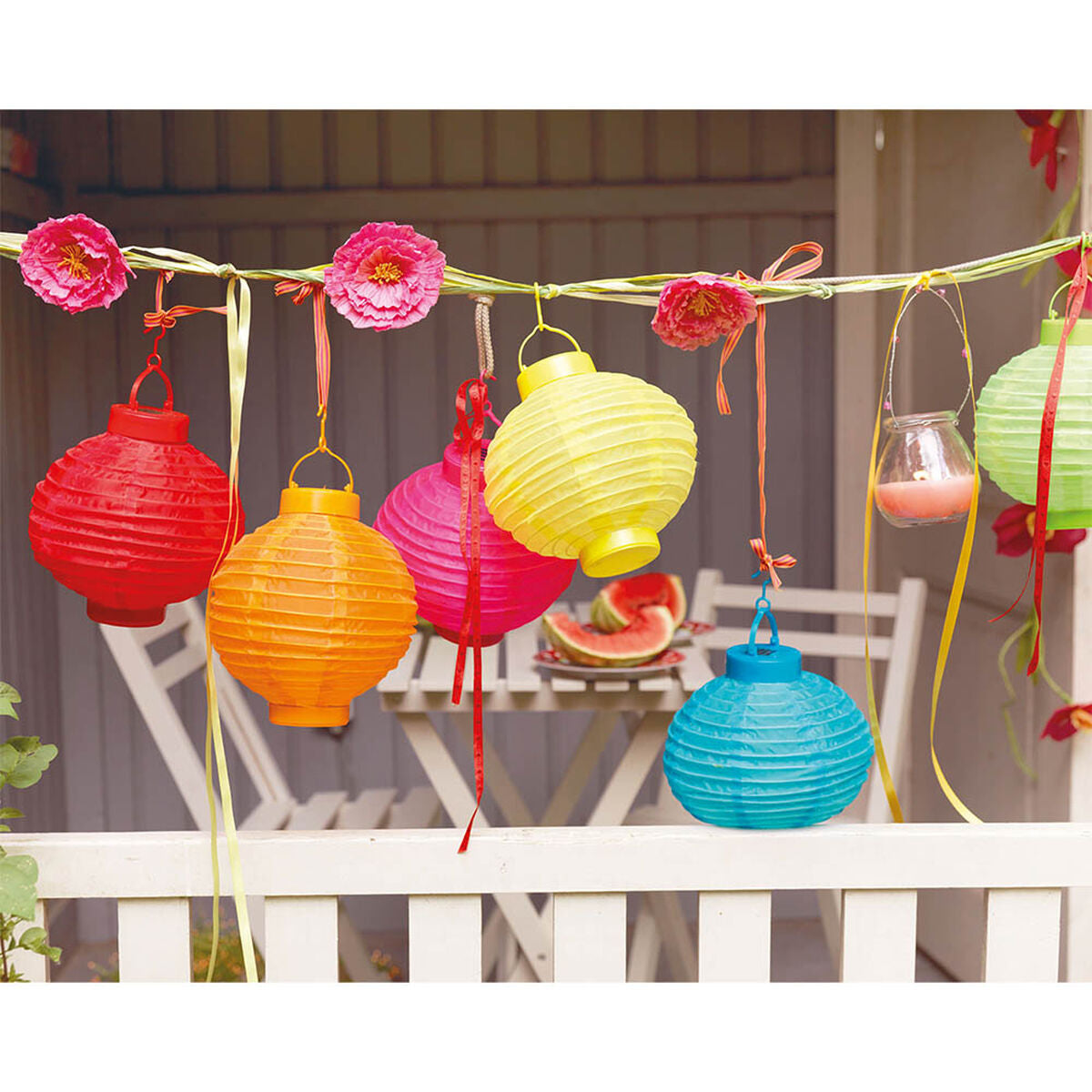 Lampion Lumineo Assortiment de couleurs Nylon