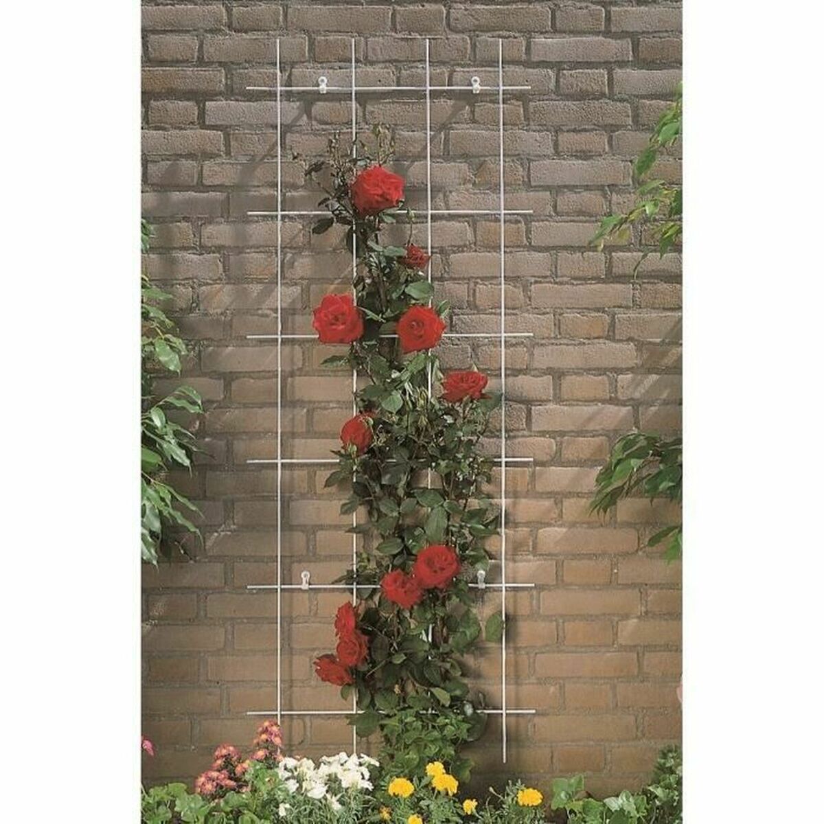 Palissade de Jardin Nature Vert acier galvanisé 42,5 x 145 cm