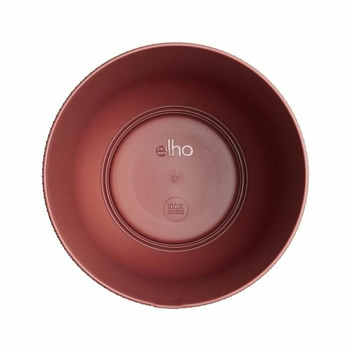 Pot Elho Rouge Plastique Rond