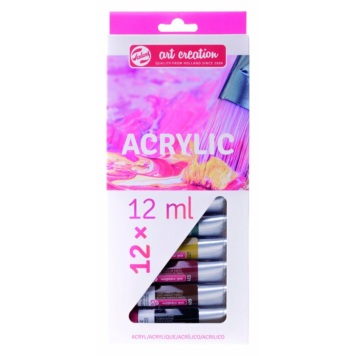 Set de peinture acrylique Talens Multicouleur 12 ml 12 Pièces
