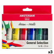 Set de peinture acrylique Talens Amsterdam Dream General Selection Multicouleur 20 ml 6 Pièces (3 Unités)