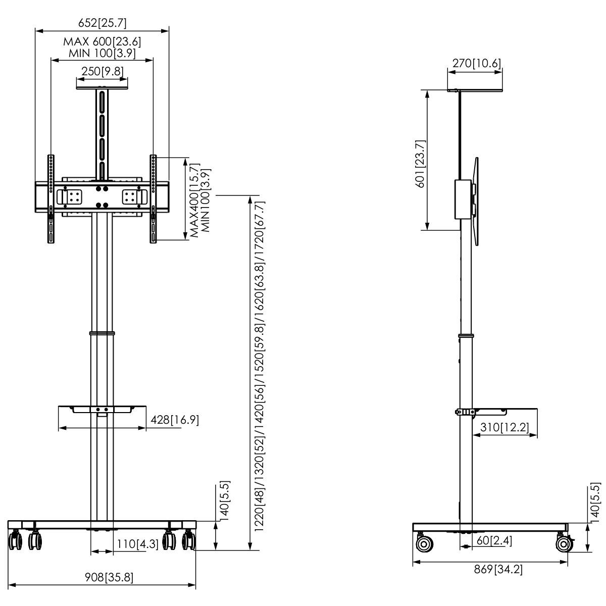Support de table d'écran Vogel's 7410310 32" 65"