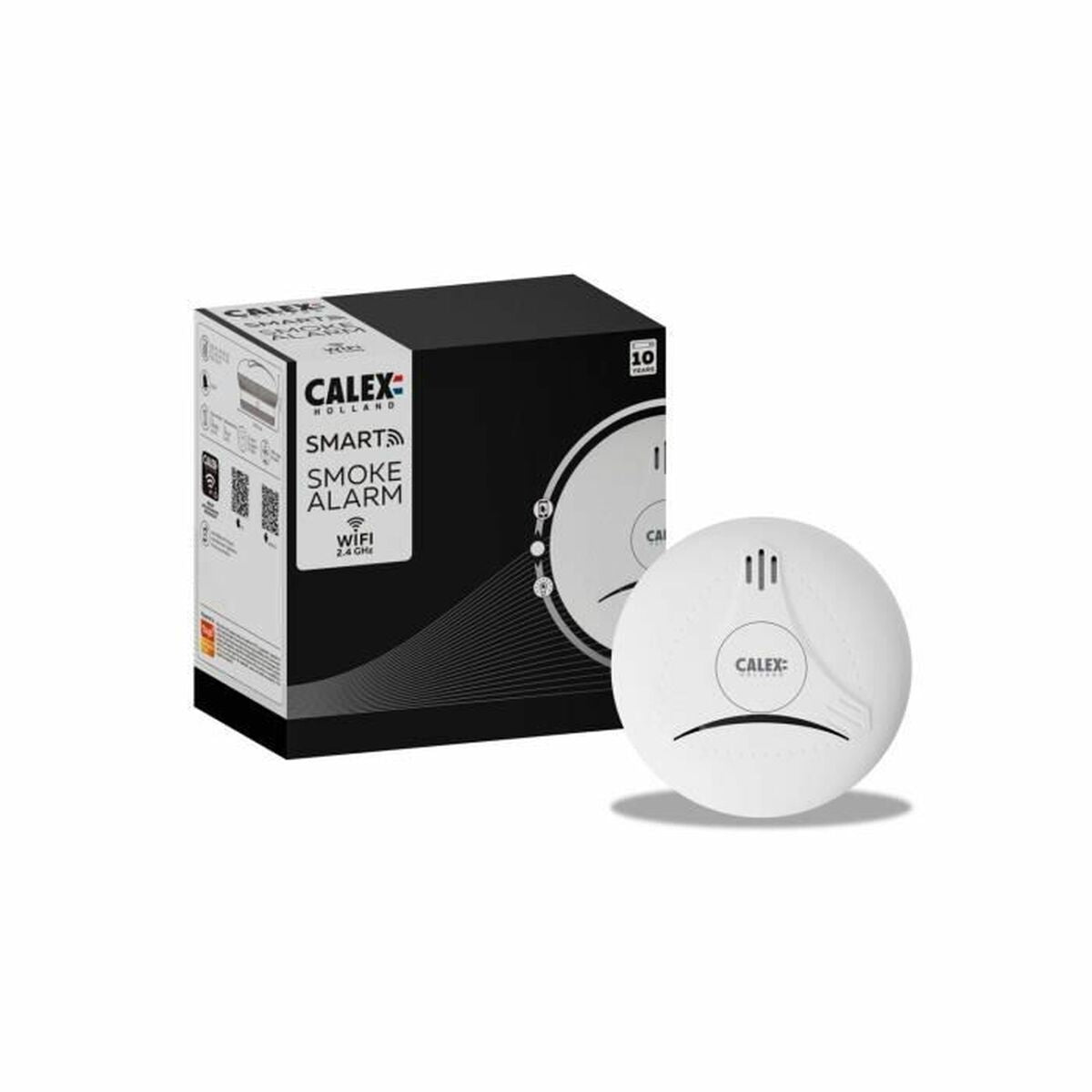 Détecteur de fumée Calex Wi-Fi 2.4 GHz