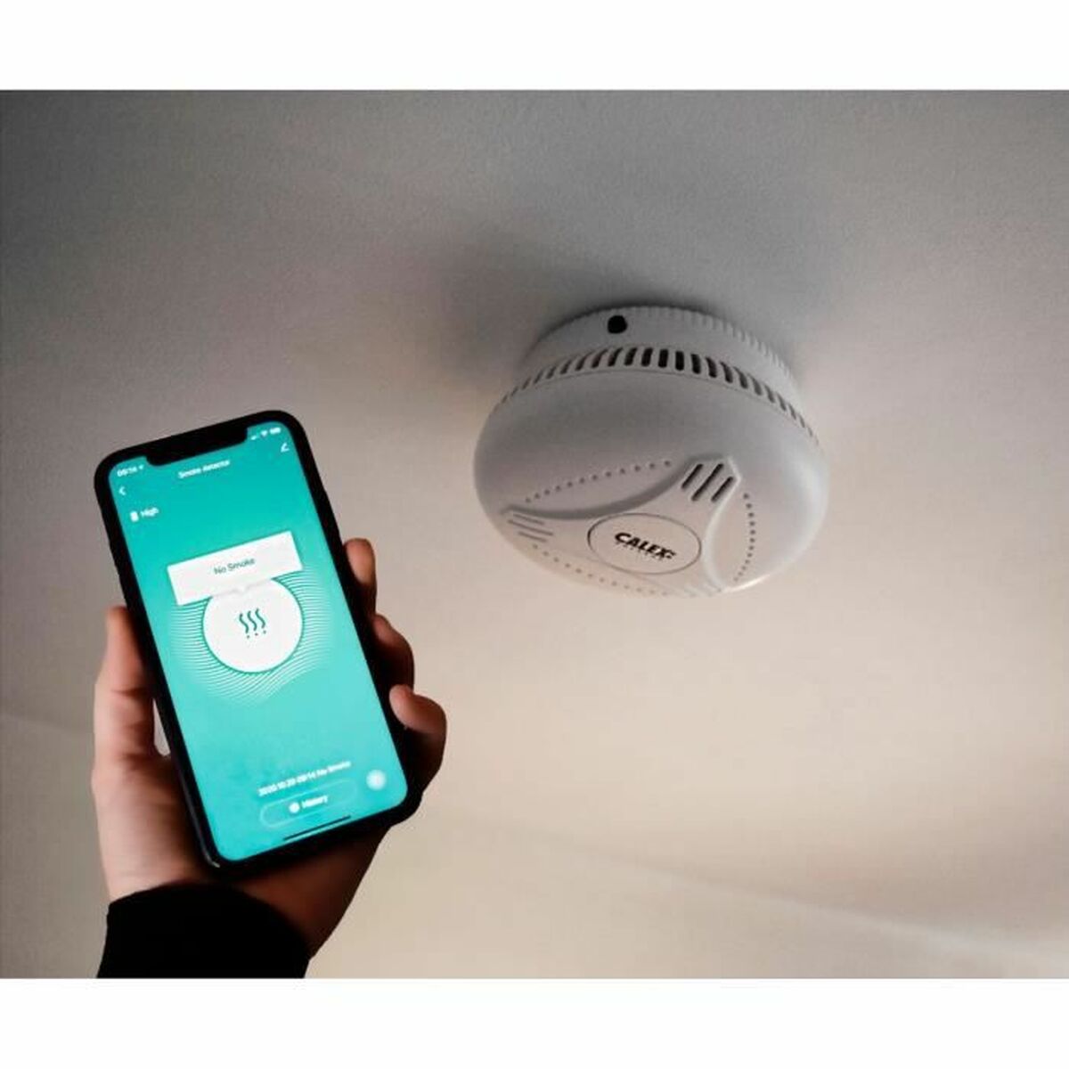 Détecteur de fumée Calex Wi-Fi 2.4 GHz