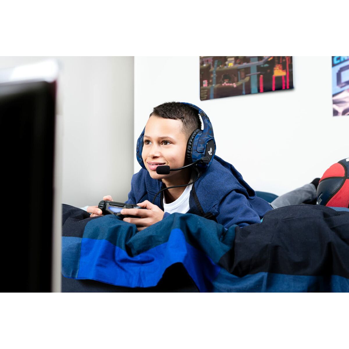 Casque Trust GXT 488 Forze PS4 Bleu