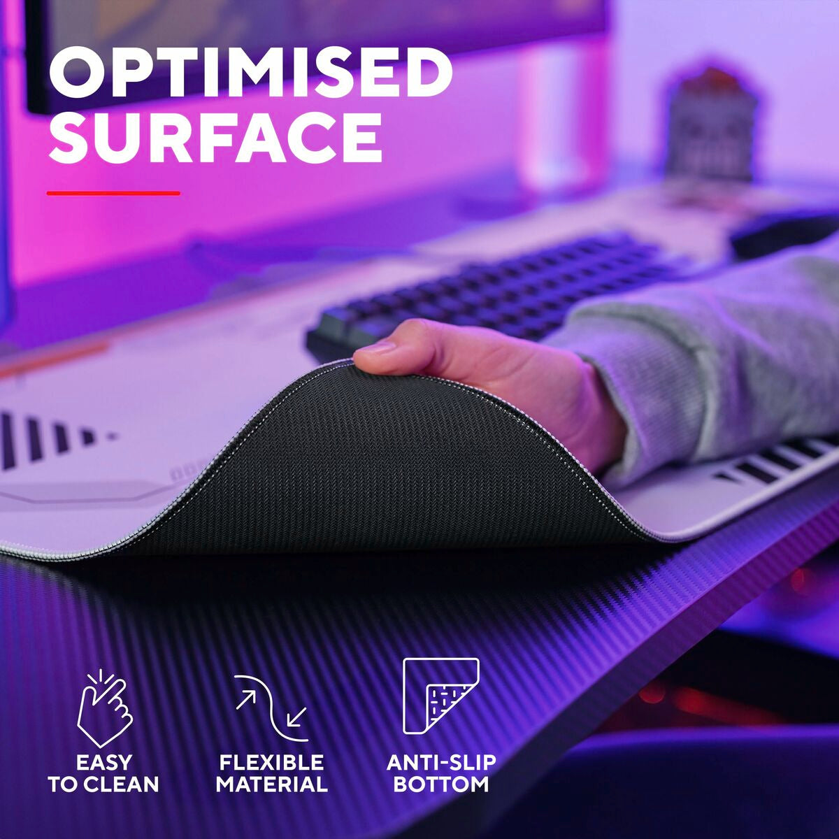 Tapis Gaming Trust 25717 Blanc