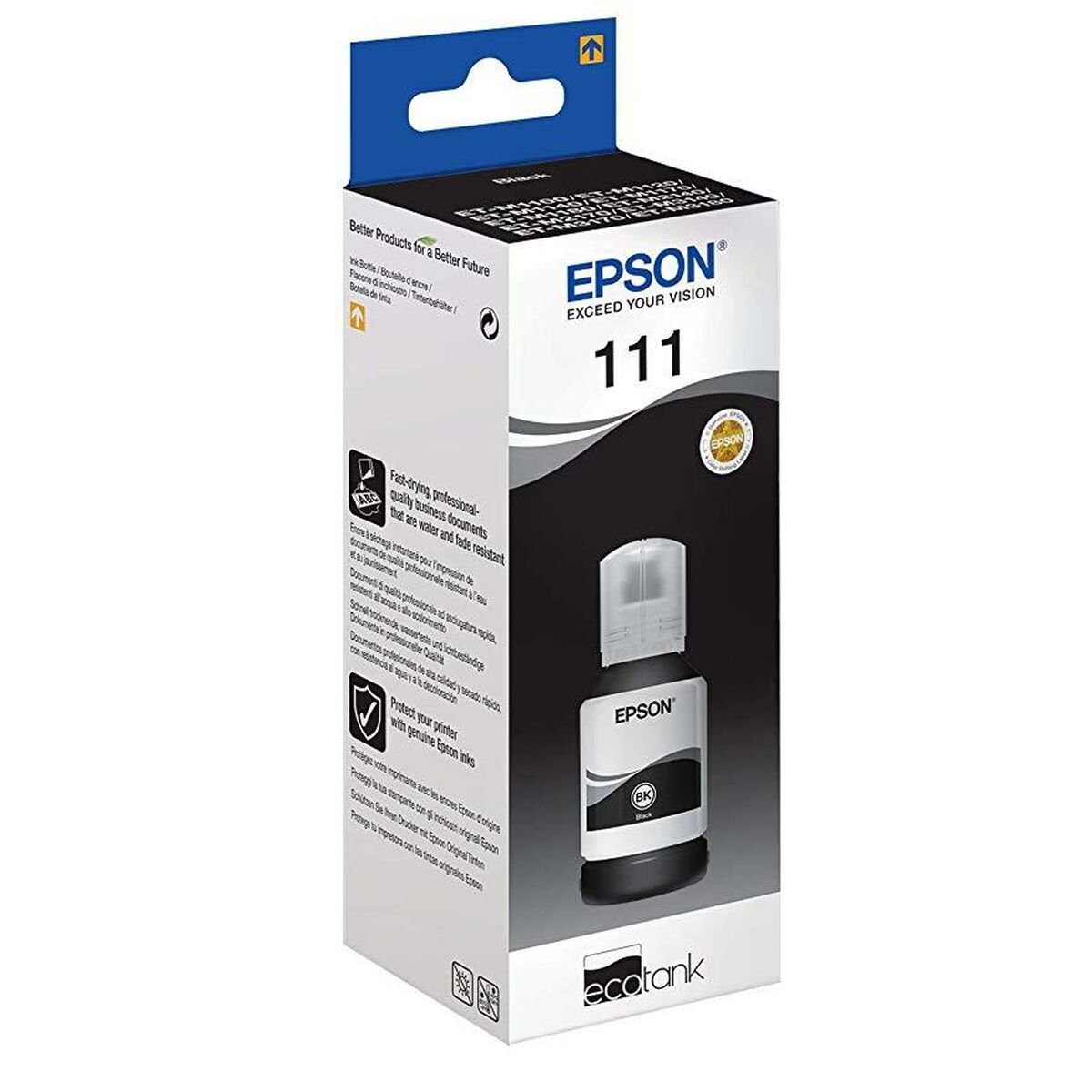 Encre pour Recharger des Cartouches Epson Nº111 Noir (30 Unités)