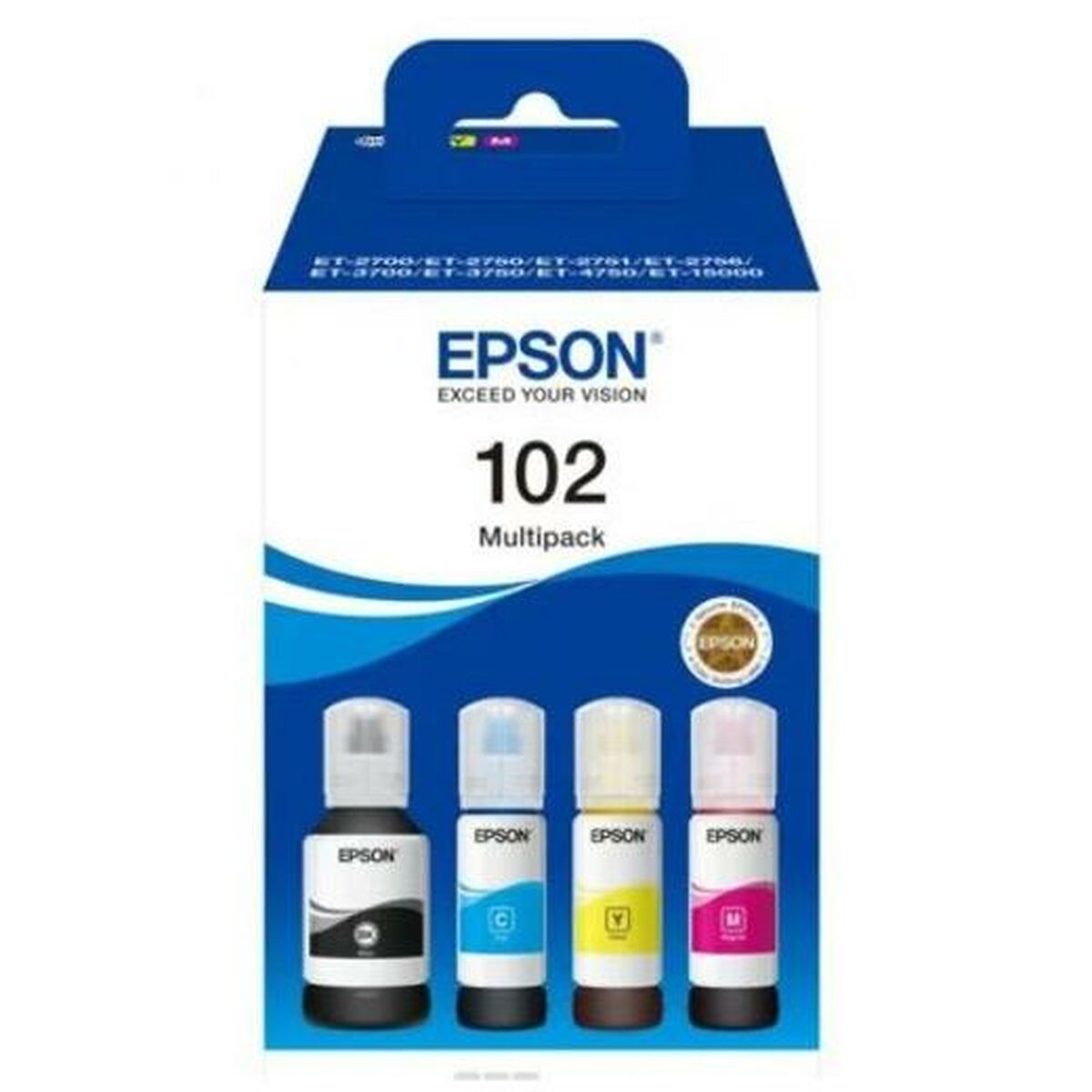 Cartouche d'encre originale Epson Nº102 Multipack Jaune (15 Unités)