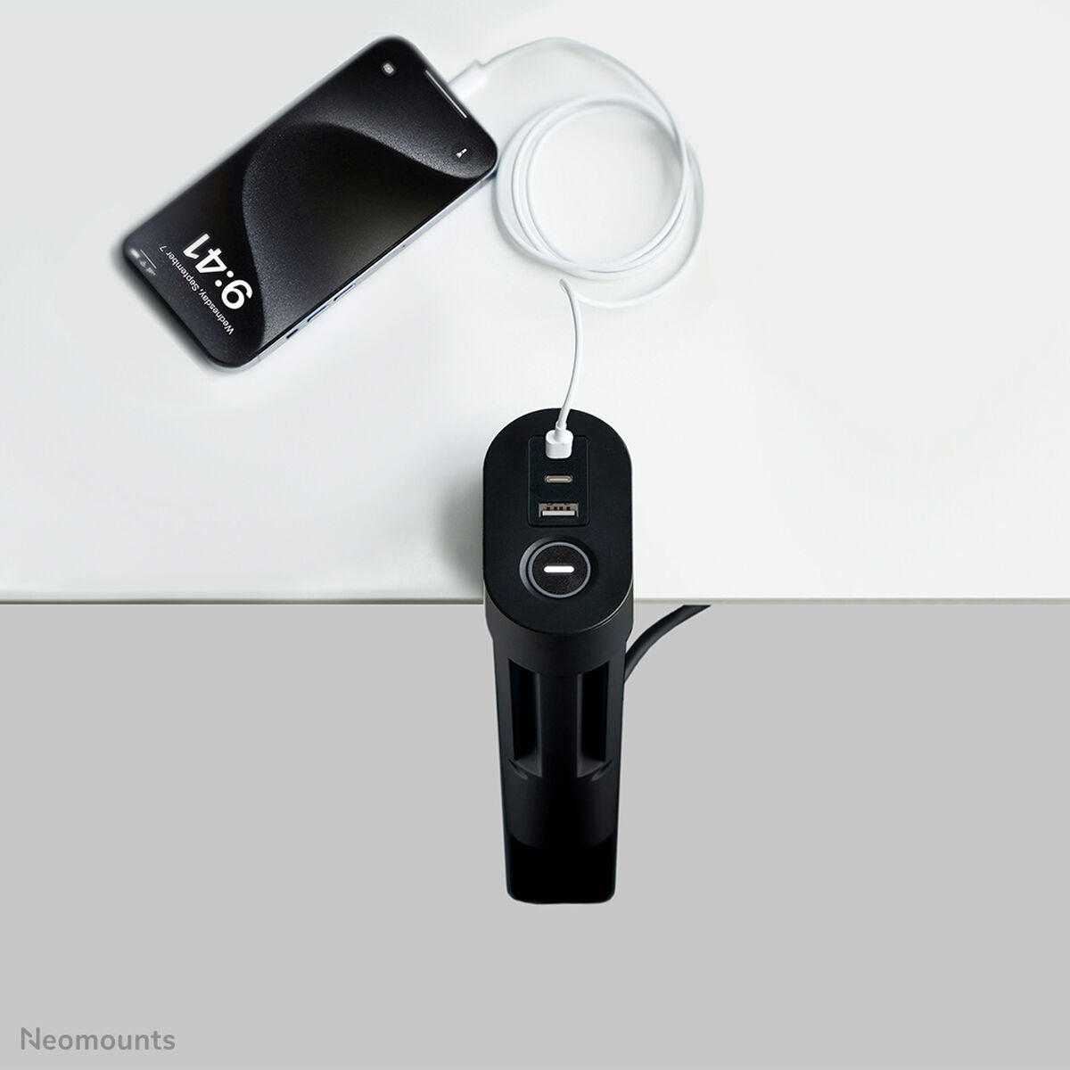 Réglette Neomounts VOLT DESK CLAMP Noir (1,4 m)