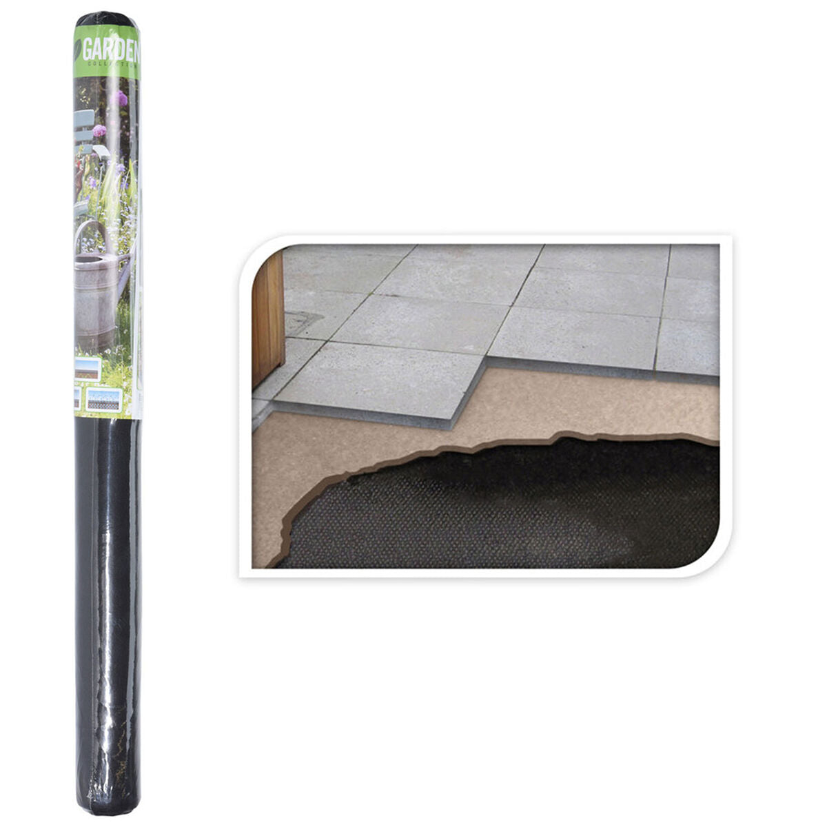 Filet contre les mauvaises herbes Lifetime Noir 8 x 1,5 m