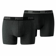 Boxer Puma Basic Noir/Gris (2 uds)