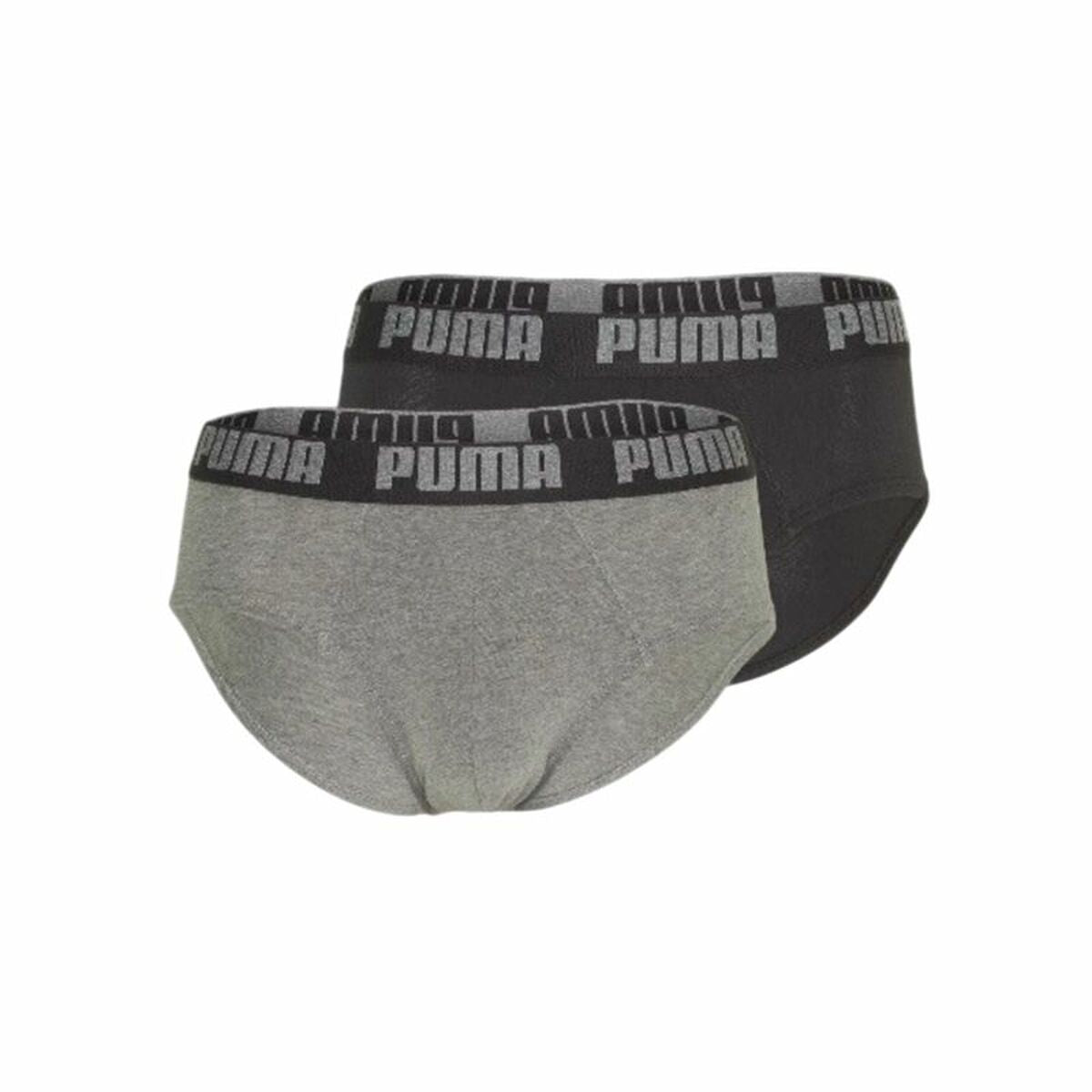 Lot de slips Puma Basic Gris 2 Pièces