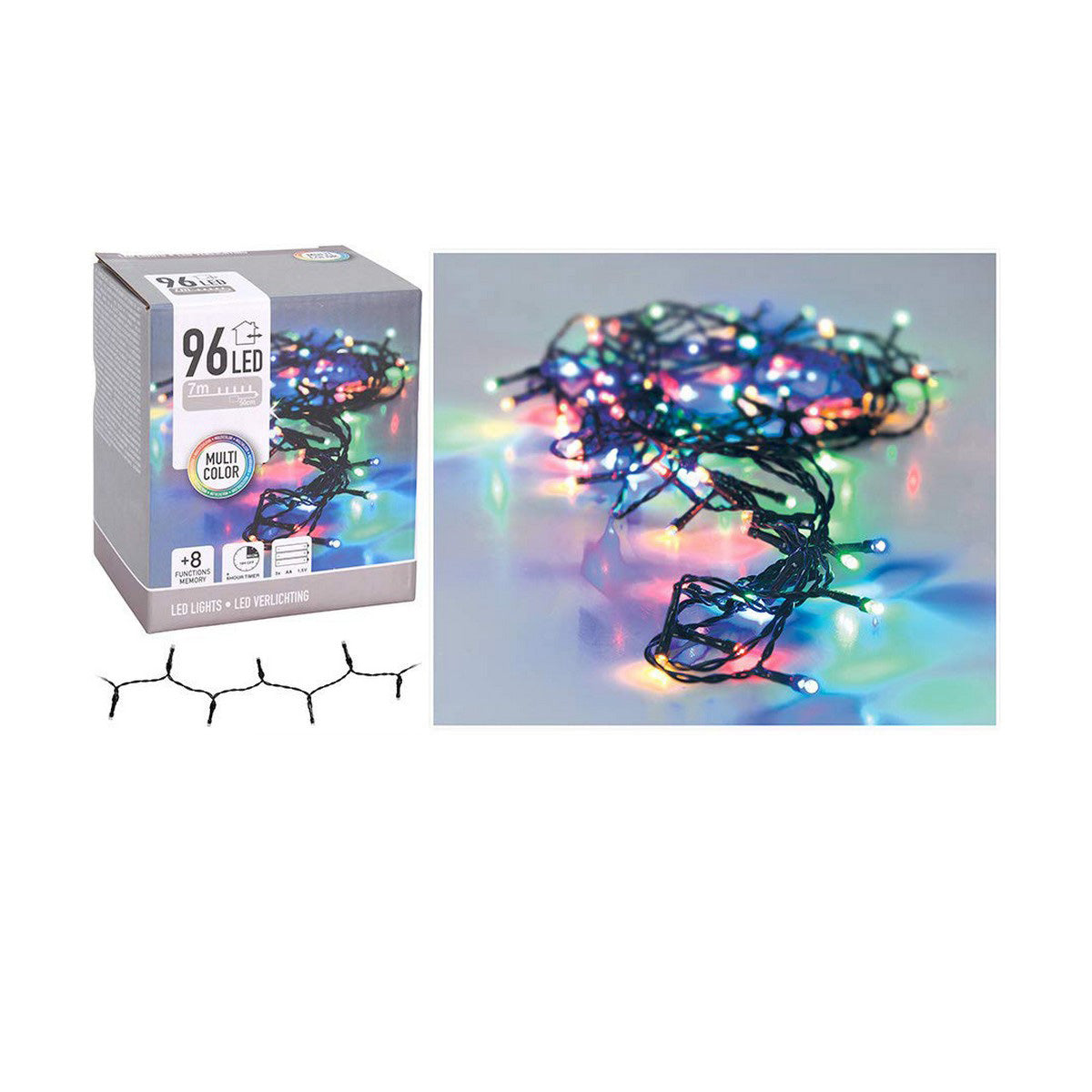 Guirlande lumineuse LED Multicouleur 7,5 m