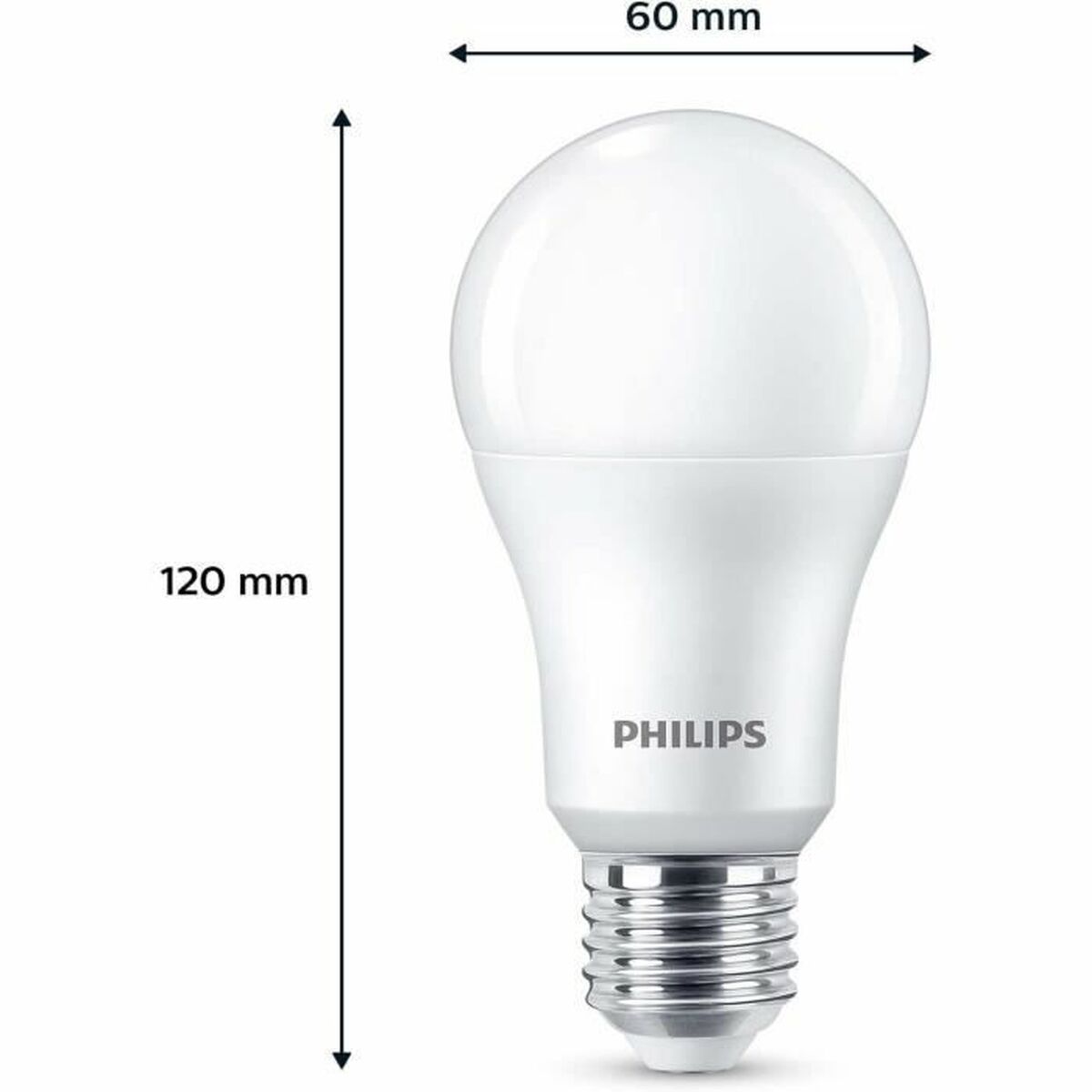 Lampe LED Philips A67 Blanc E 100 W E27 3 Unités (4000 K)