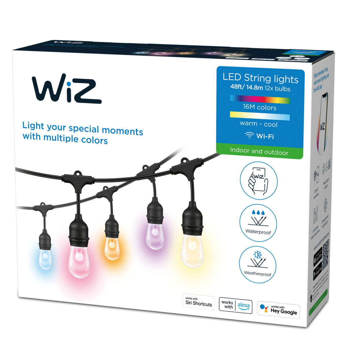Guirlande lumineuse LED Wiz   Multicouleur 8 W