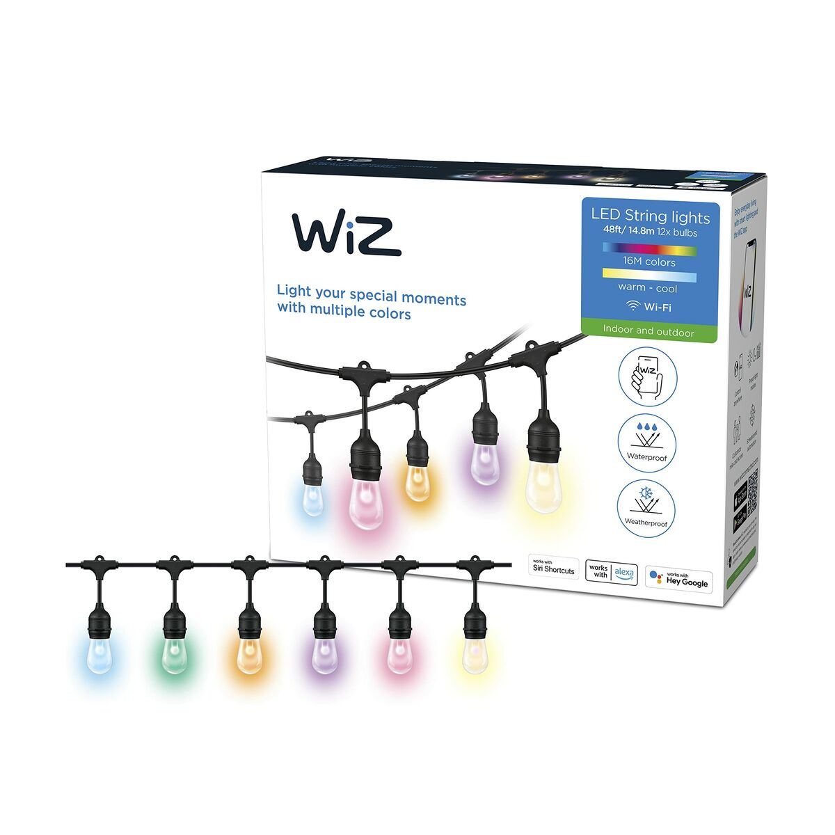 Guirlande lumineuse LED Wiz   Multicouleur 8 W