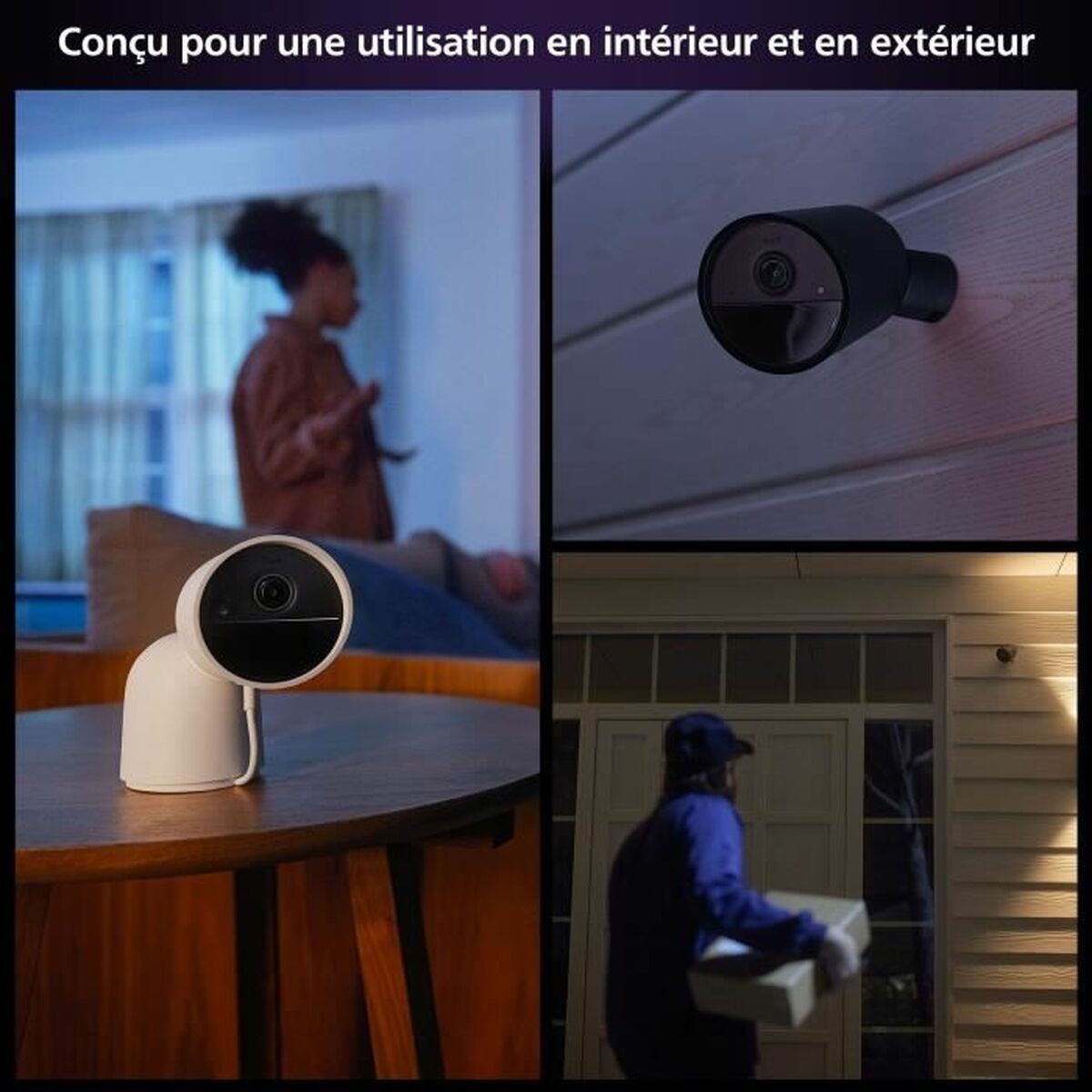 Interrupteur Philips Noir