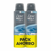 Spray déodorant Dove men clean confort 150 ml Frais Homme 2 Pièces (2 Unités)