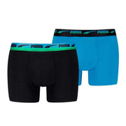 Boxer pour homme Puma Gradient Waistband 2P Bleu Noir 2 Pièces
