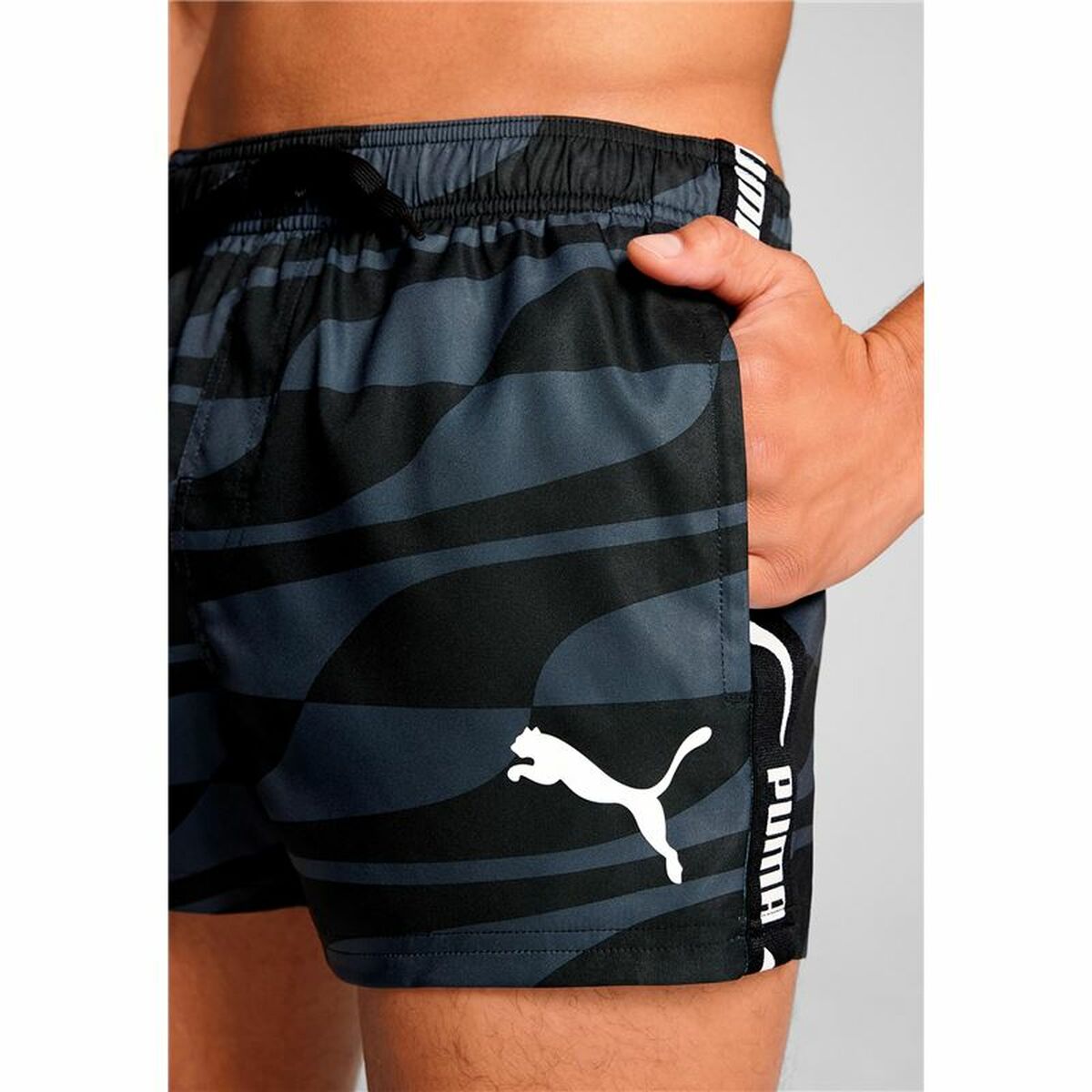 Maillot de bain homme Puma Formstrip 1P Noir