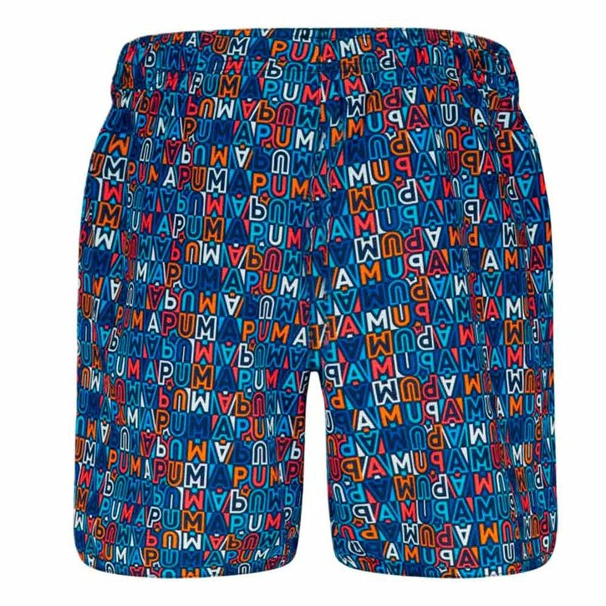 Maillot de bain enfant Puma Printed Mid Shorts 1P Bleu
