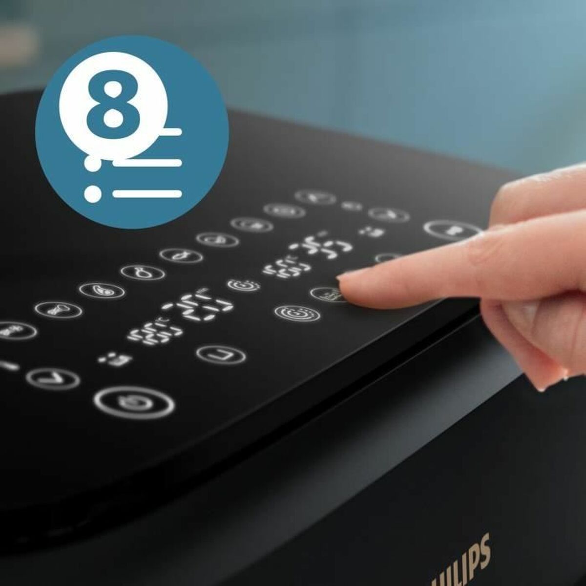 Friteuse à Air Philips Na351.00 Noir 9 L