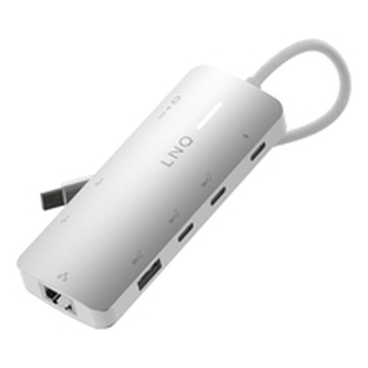 Hub USB Linq Byelements LQ49081 Blanc Gris