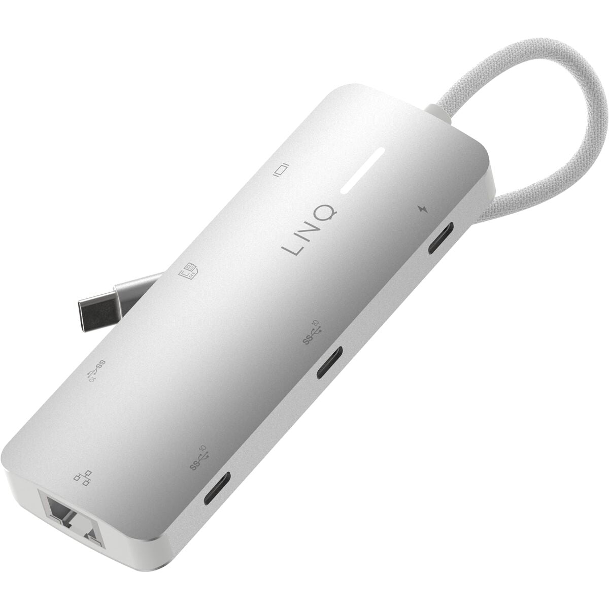Hub USB Linq Byelements LQ49081 Blanc Gris