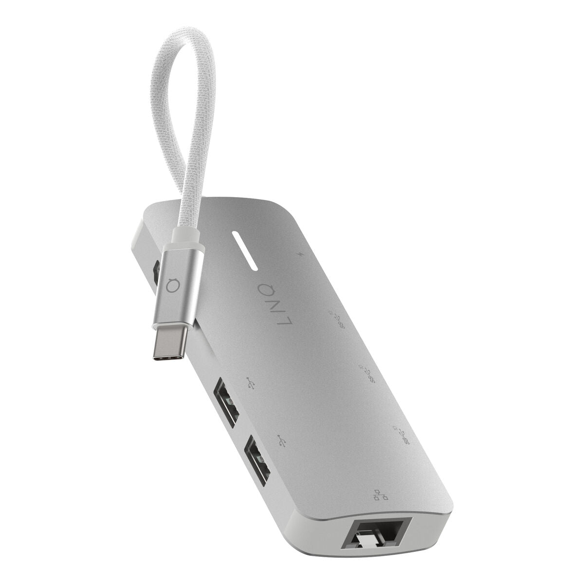 Hub USB Linq Byelements LQ49081 Blanc Gris