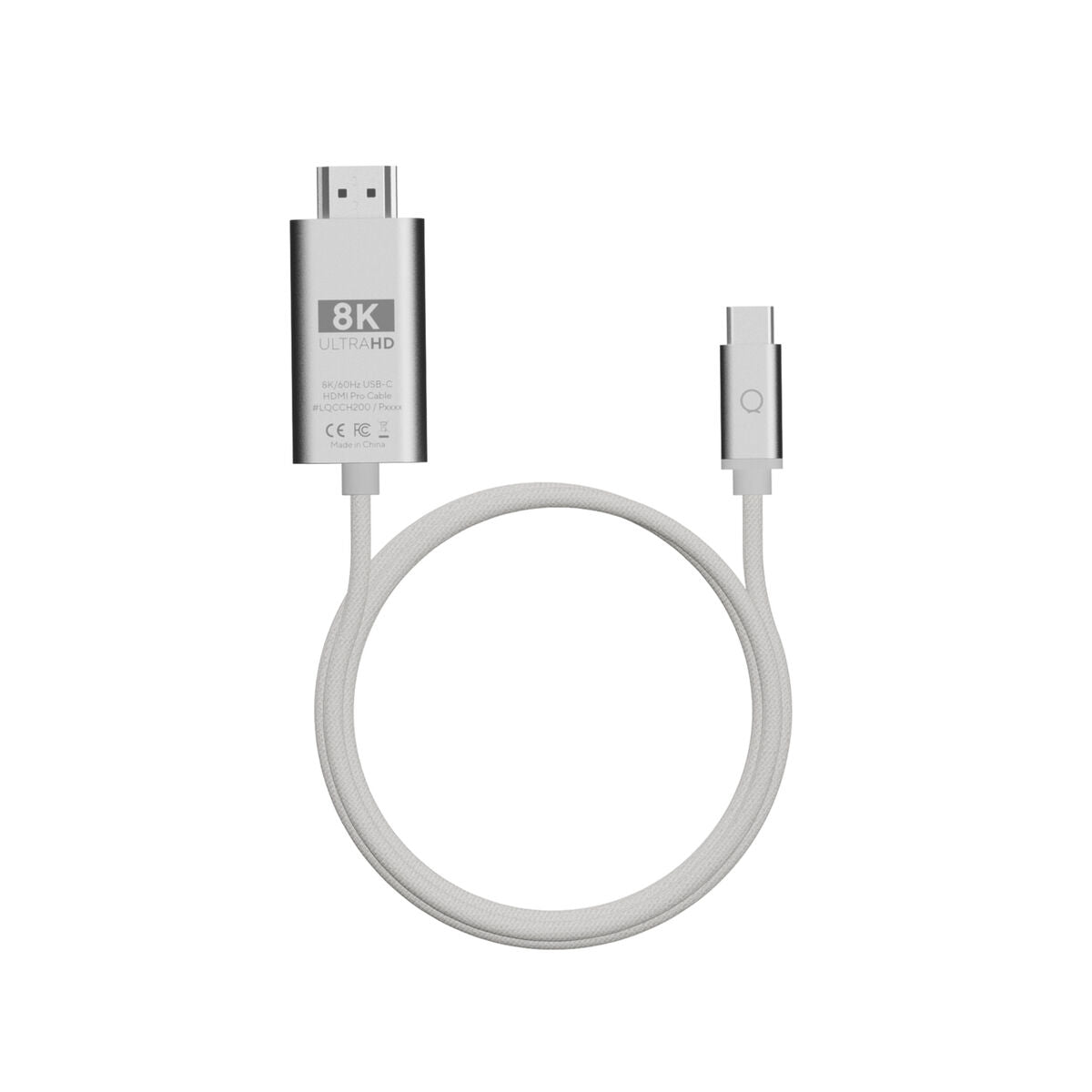 Câble USB Linq Byelements LQCCH200 Gris 2 m