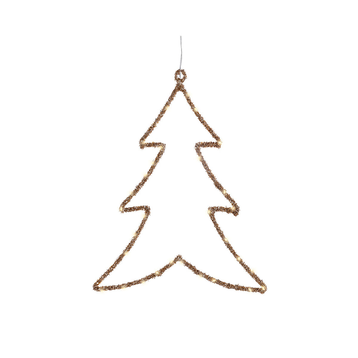 Décorations de Noël Lumineo Doré Métal 34 x 46 cm