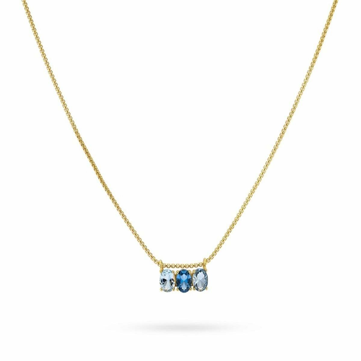 Collier Femme 24KAE 32469Y Doré Bleu