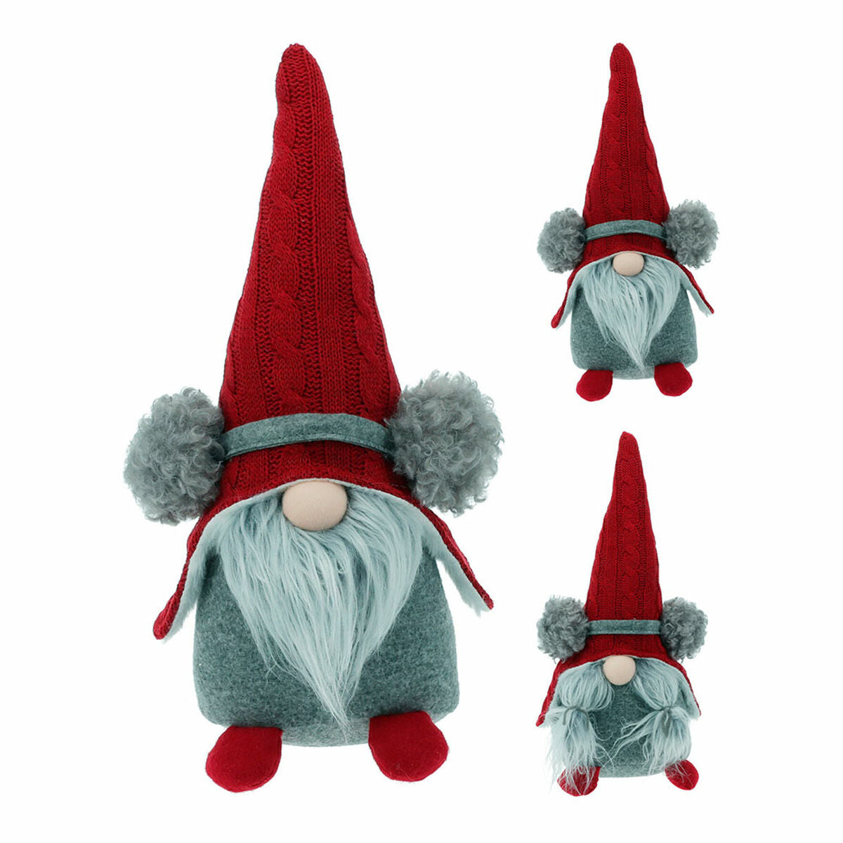 Décorations de Noël BASIC & CO Rouge Gnome 19 X 13 X 39 CM