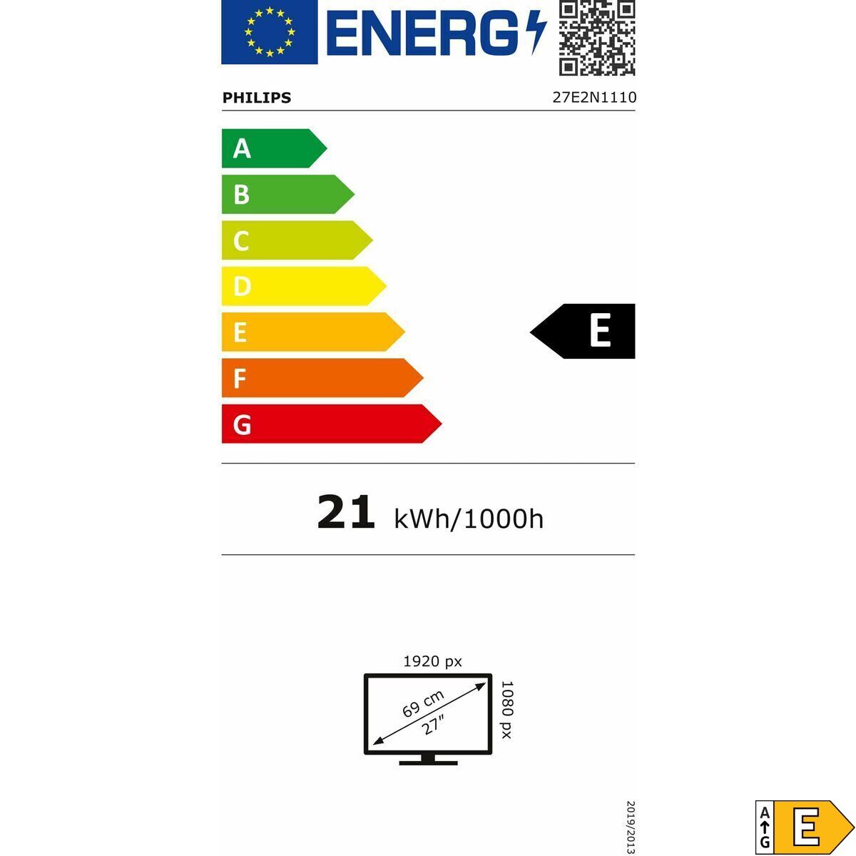 Monitor Gaming Philips 27E2N1110/00 27" Full HD