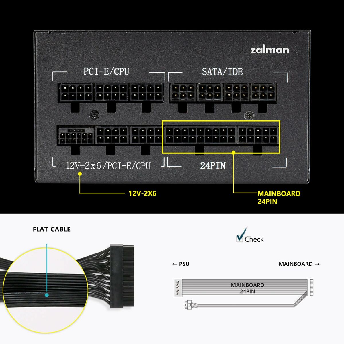 Bloc d’Alimentation Zalman ZM1000-TMX2SE