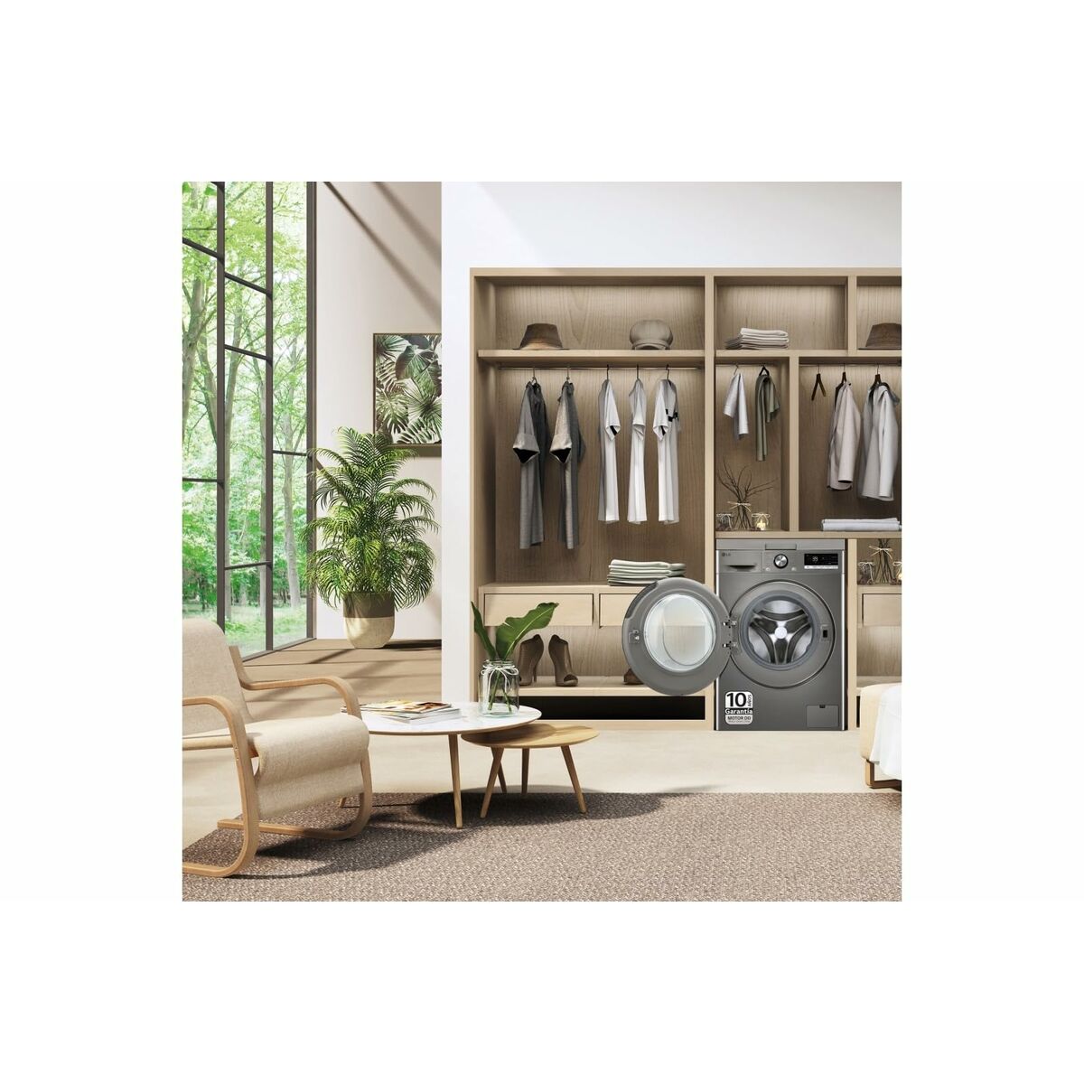 Machine à laver intelligente LG F4WR7010AGS 1400 rpm 10 kg A